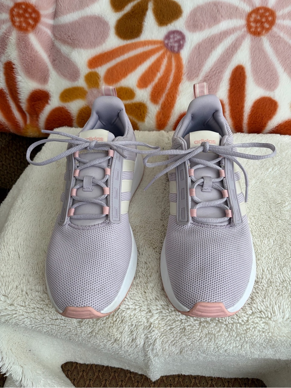 adidas Lavender and Pale Pink Women's Sneakers